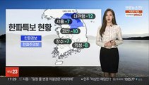 [날씨] 전국 '꽁꽁' 중부 한파특보…서해안 눈