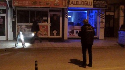 Çorum'da iş yeri kurşunlandı