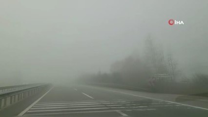 Bursa'da sis etkili oldu, sürücüler zor anlar yaşadı