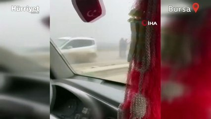 Bursa-İzmir yolunda sis sebebiyle zincirleme kaza