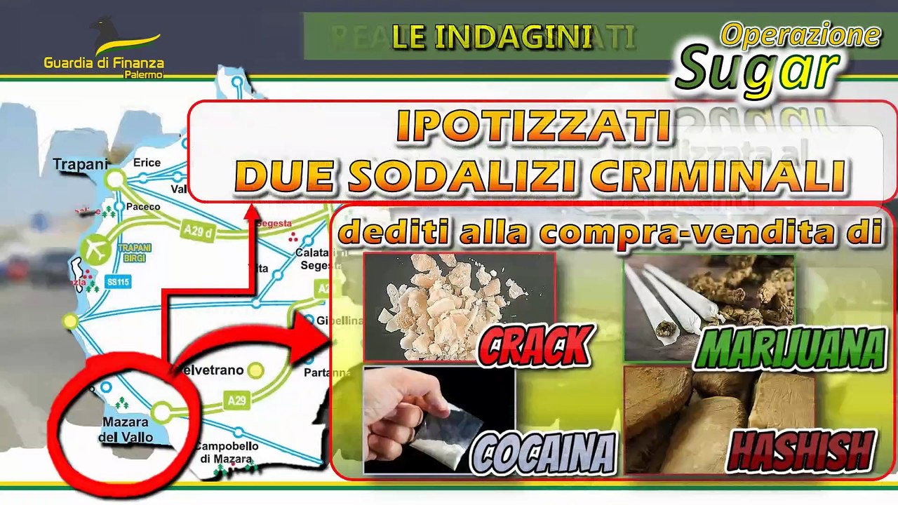 Due piazze di spaccio scoperte a Mazara del Vallo: 21 misure cautelari
