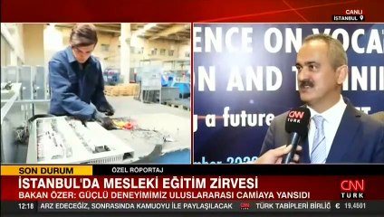Bakan Özer: Türkiye ilk kez mesleki eğitime uluslararası öğrenci almaya başladı