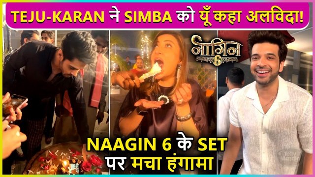Tejasswi Prakash Gives Farewell To Urvashi Dholakia & Simba Nagpal On The Sets Of Naagin 6