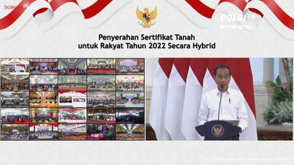 Penyerahan Sertifikat Tanah untuk Rakyat Tahun 2022 Secara Hybrid