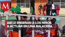 Policías de Zacatecas siguen capacitando a niños para actuar ante la violencia