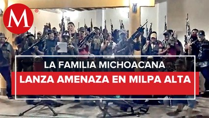 Video herunterladen: Integrantes fuertemente armados de La Familia Michoacana aseguran que limpiarán a Milpa Alta