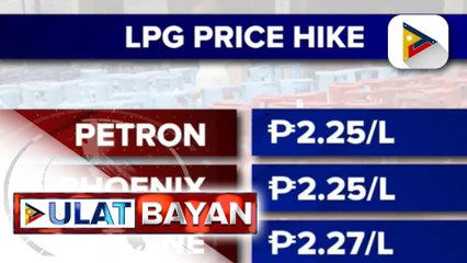 Higit P2 taas-presyo ng LPG, sumalubong ngayong Disyembre