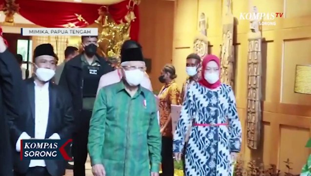 Kunker Ke Papua Tengah Wapres Ma'ruf Bahas Percepatan Pembangunan Daerah Otonom Baru