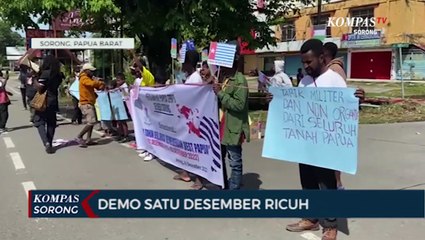 Demo Satu Desember di Sorong Ricuh, Polisi Bubarkan Dengan Gas Air Mata