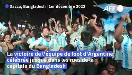 Mondial : la victoire de l'Argentine fêtée au Bangladesh