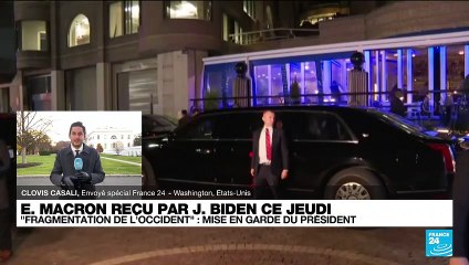 Emmanuel Macron appelle Washington à ne pas faire de l'Europe "une variable d'ajustement"