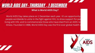 WORLD AIDS DAY l Thursday, 1 December 2022