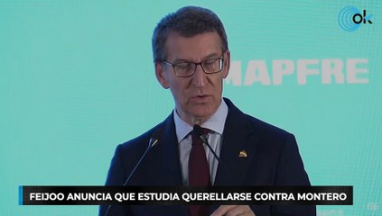 Feijóo anuncia en OKLÍDERES que estudia querellarse contra Montero "si hay alguna posibilidad legal"