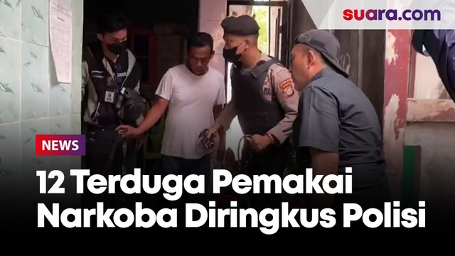 Polisi Kembali Gerebek Kampung Boncos, 12 Terduga Pemakai Ditangkap