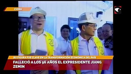 Falleció a los 96 años el expresidente Jiang Zemin