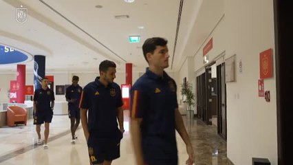 La selección española, a punto para el partido contra Japón