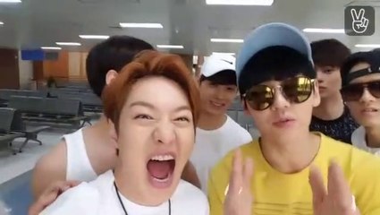 20150811 BTOB's Broadcast (airport Vlive)