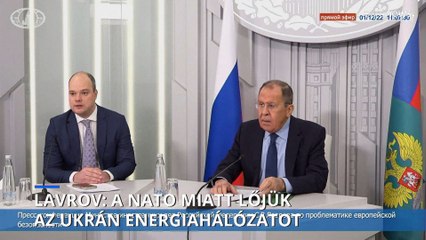 Lavrov: a NATO miatt lőjük az ukrán energetikai infrastruktúrát