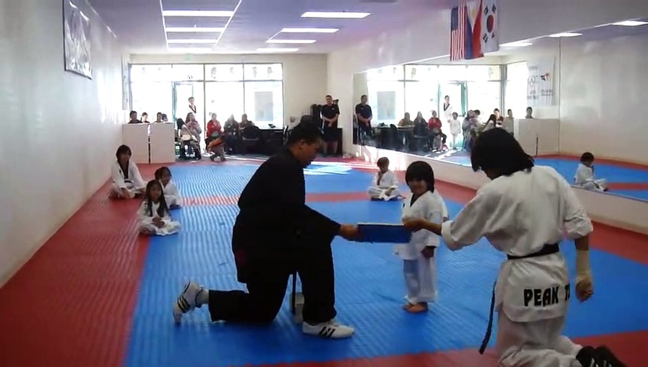 Adorable 3-Year-Old Tries to Break Board in Taekwondo | Taekwondo Kid