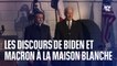 L'intégralité des discours de Joe Biden et d'Emmanuel Macron à la Maison Blanche