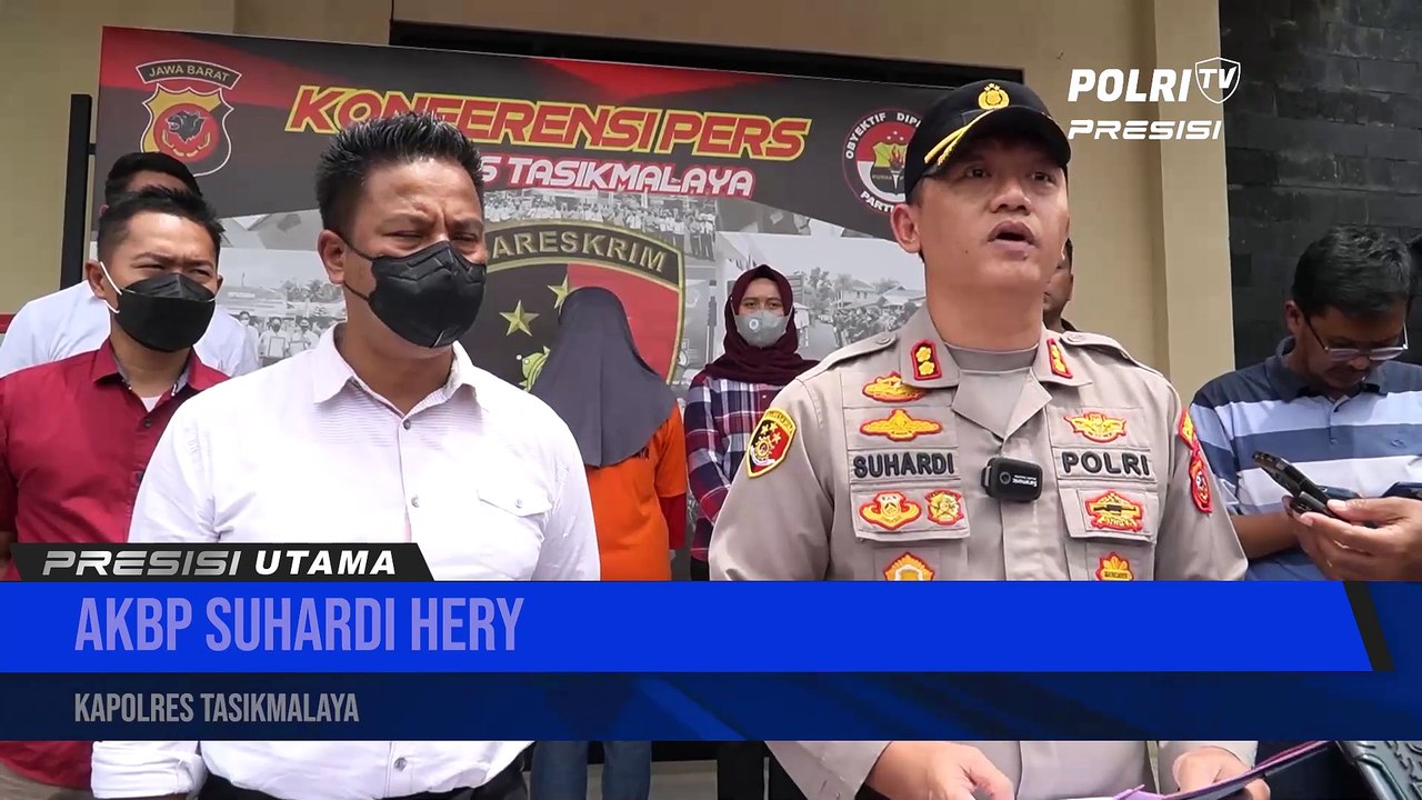 Konpers Kapolres Tasikmalaya Terkait Tindak Pidana Penipuan & Pencucian