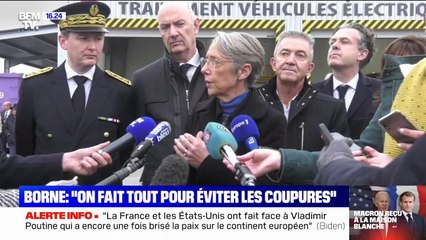 Élisabeth Borne: "On fait tout pour éviter les coupures" d'électricité