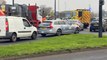 Traffic tailbacks form following a collision on the A689 Belle Vue Way, Hartlepool, on Thursday, December 1