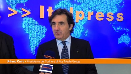 Calcio, Cairo "Poca attenzione dallo Stato, non sappiamo fare lobby"