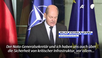 Scholz: Nato soll Schutz von Pipelines in der Nordsee koordinieren