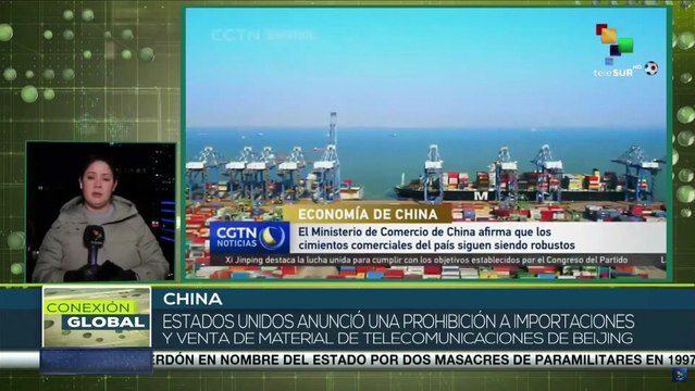China alerta que protegerá a sus empresas de telecomunicaciones ante veto de EE.UU.