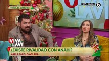 Karla Díaz es cuestionada sobre supuesta rivalidad con Anahí