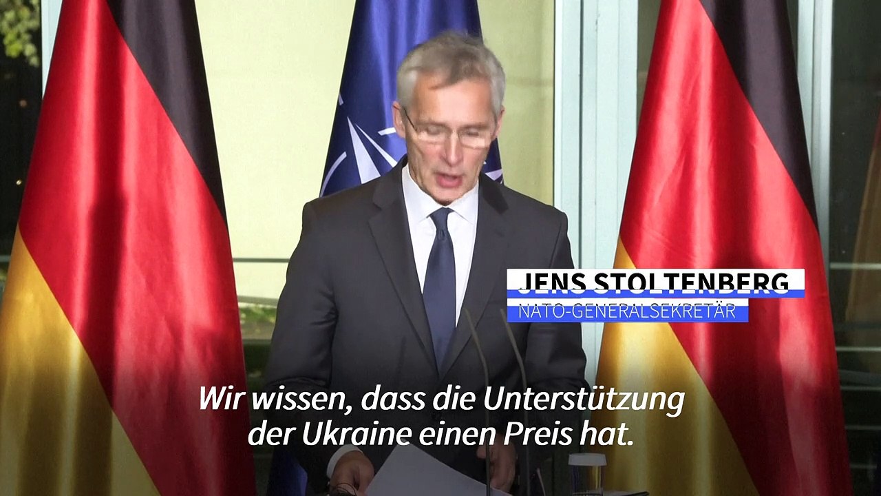 Stoltenberg "Wir bezahlen mit Geld, die Ukrainer mit ihrem Leben" video Dailymotion