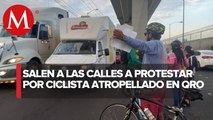 Colectivos exigen justicia para Don Leopoldo, ciclista atropellado en Querétaro