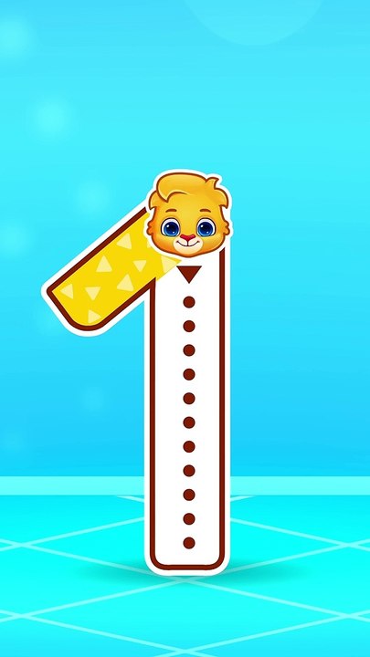 Number 1 - Dancing One Tracing  and Counting 1 - #shorts