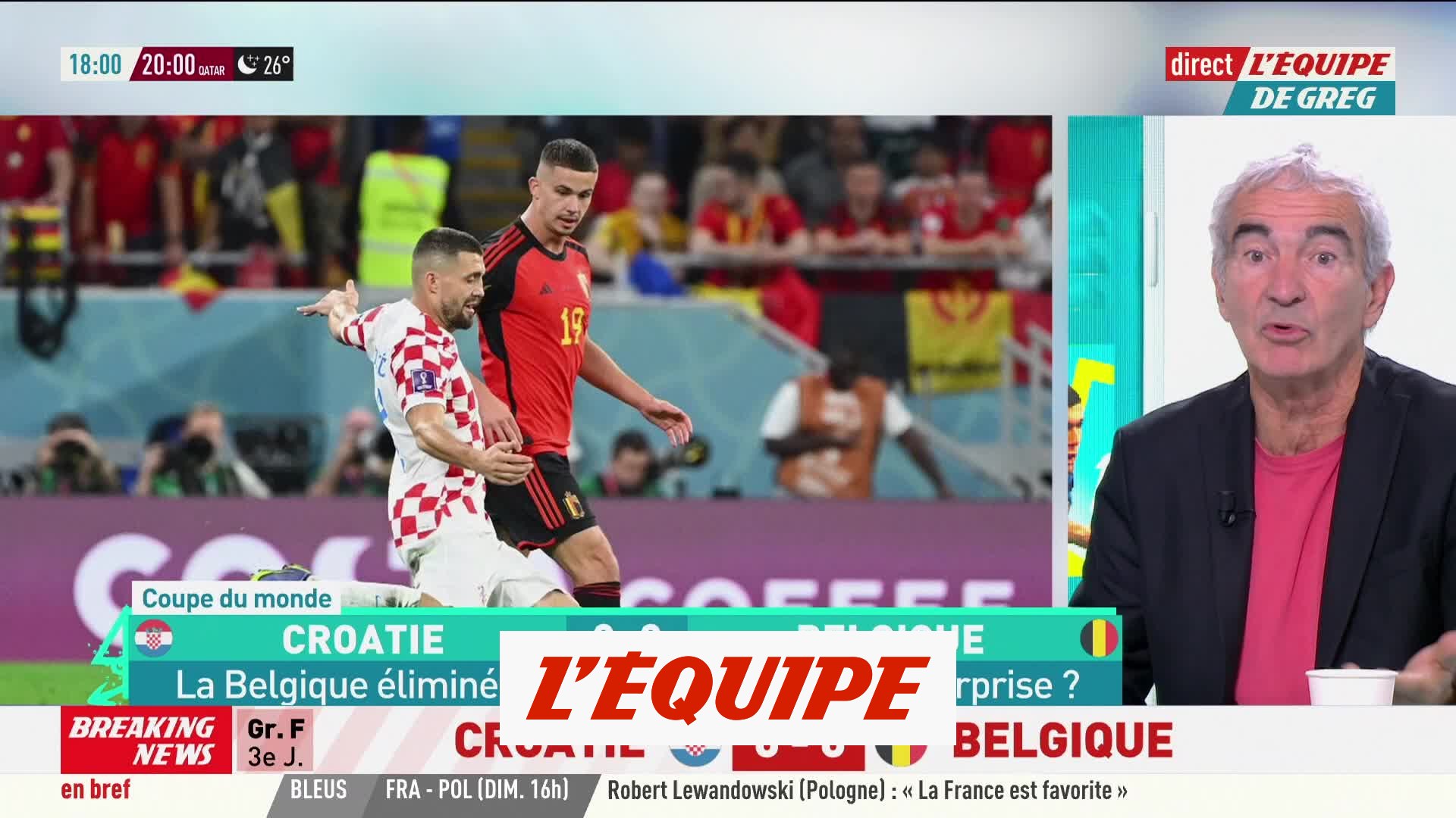La Croatie en huitièmes, la Belgique éliminée - Foot - CM 2022 - Vidéo  Dailymotion