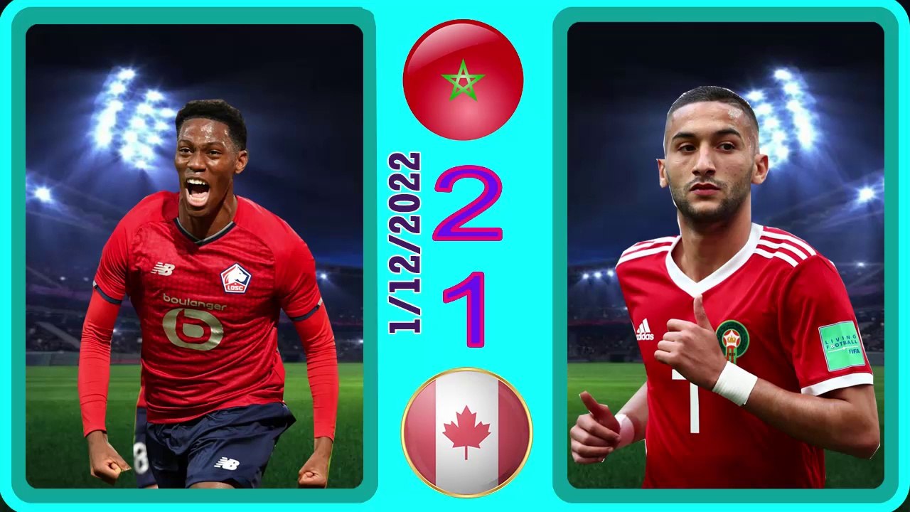 Morocco 2-1 Canada -- كندا1-2المغرب - world cup 2022 كأس العالم_1