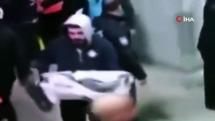 Göztepeli taraftarı ağır yaralayan işaret fişeğinin stada sokulma anı ortaya çıktı!