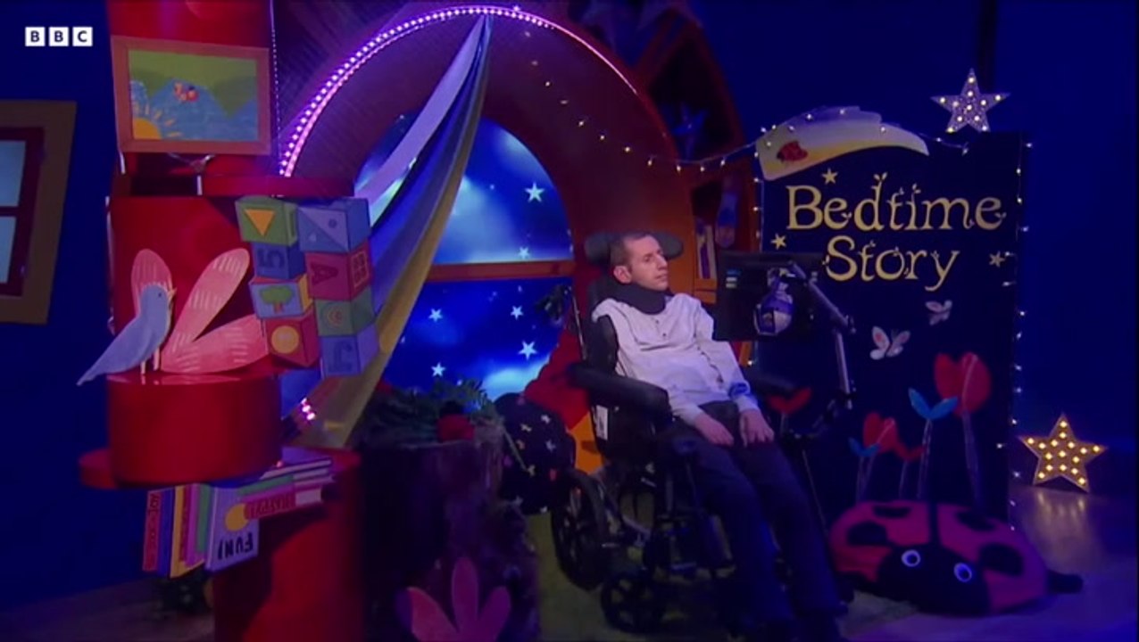‘It’s like magic’: Rob Burrow uses eye-controlled computer to read CBeebies bedtime story