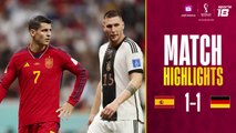 Match Highlights | Spain 1 - 1 Germany | FIFA World Cup Qatar 2022 | 2022 FIFA World Cup Qatar Match Highlights| Football Highlights | Sports World