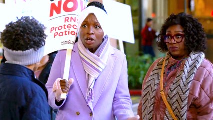 Crossing A Picket Line on the Upcoming Episode of CBS’ Bob Hearts Abishola