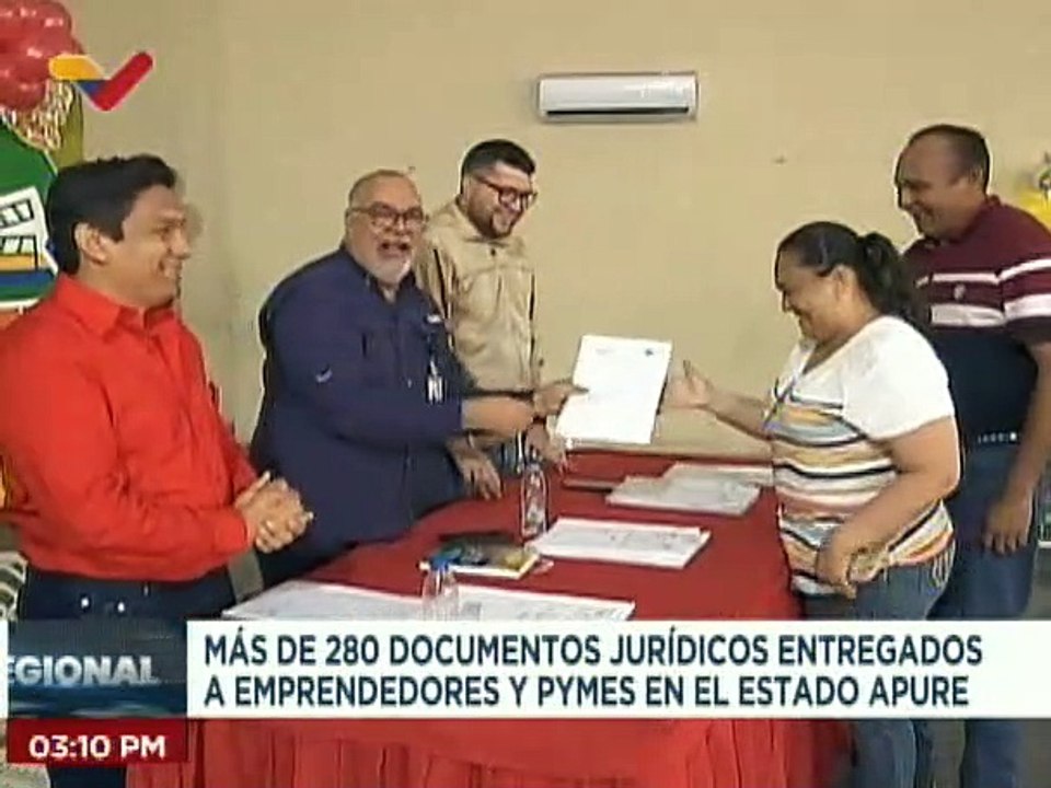 Más de 280 documentos jurídicos han sido entregados a emprendedores y PYMES en Apure