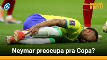 Lesão do Neymar preocupa para a sequência da competição