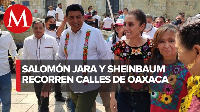 Sheinbaum asistió a toma de protesta de Salomón Jara: “inicia primavera oaxaqueña”