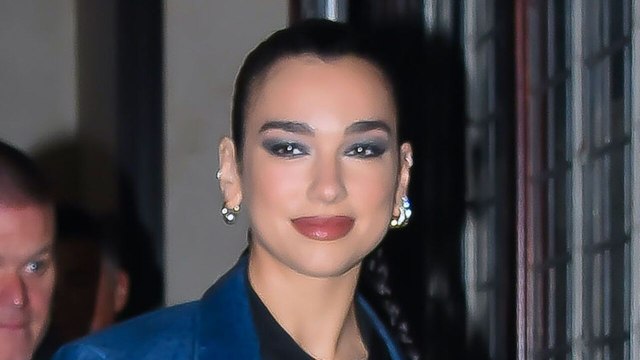 Dua Lipa Paired a Vibrant Leather Trench Coat With the Most Dangerous Accessory