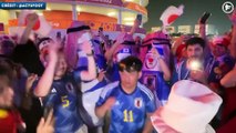 Les supporters japonais mettent le feu au Qatar