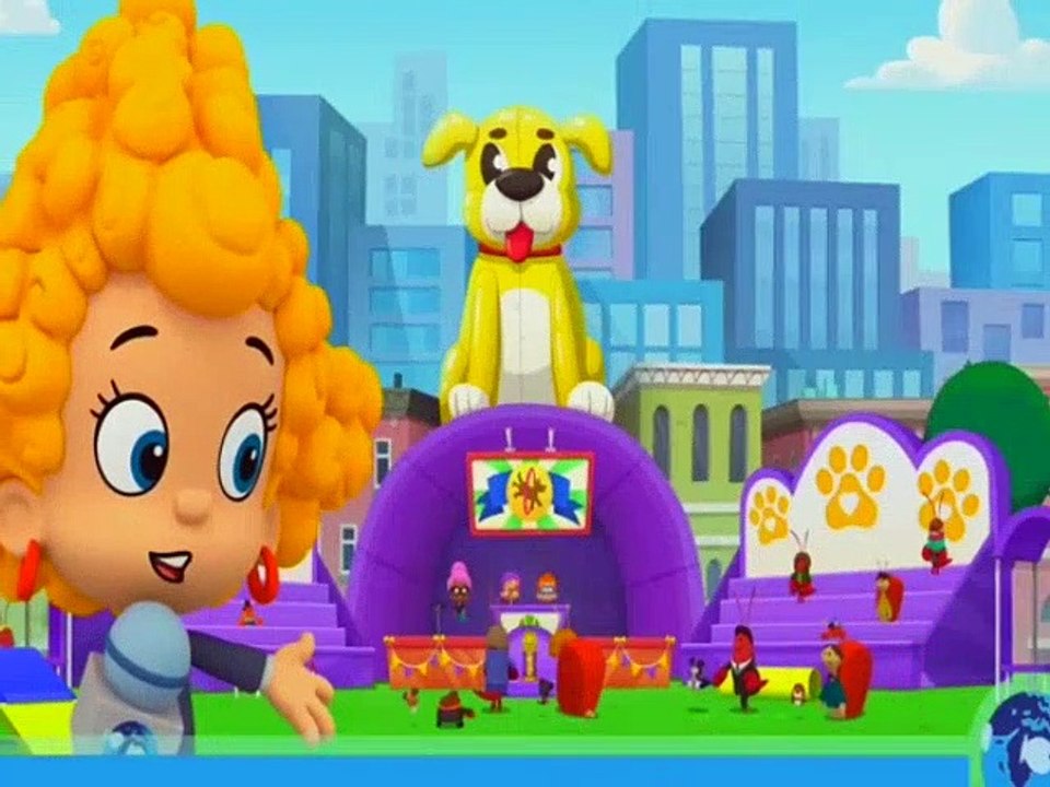 Bubble Guppies Superheroes Zooli & Bubble Puppy Rescue Dogs from a Cat Villain!! Bubble