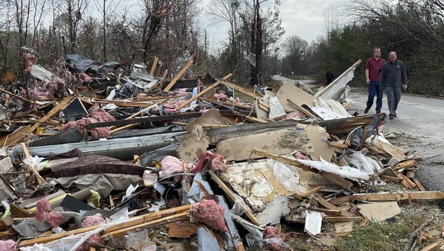 Dozens of tornadoes leave trail of destruction through southern US