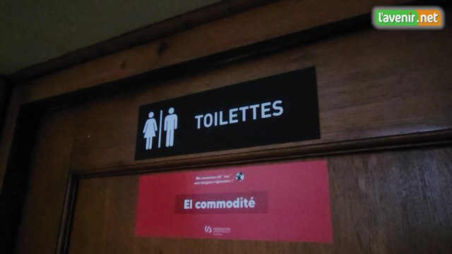 Une signalétique en picard à l'hôtel de ville de Tournai