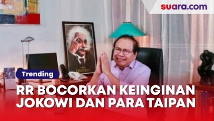RR Bocorkan Keinginan Jokowi dan Para Taipan: Ganjar Capres, Wapresnya Erick Thohir