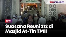Gegap Gempita Massa Reuni 212 Sambut Kehadiran Habib Rizieq di Masjid At-Tin TMII